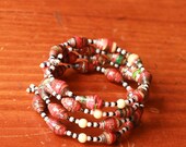 The Red Sahara Wrap Bracelet - Support Adoption