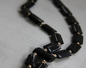 Dark African Nights Necklace - Bone and Beads from Kenya