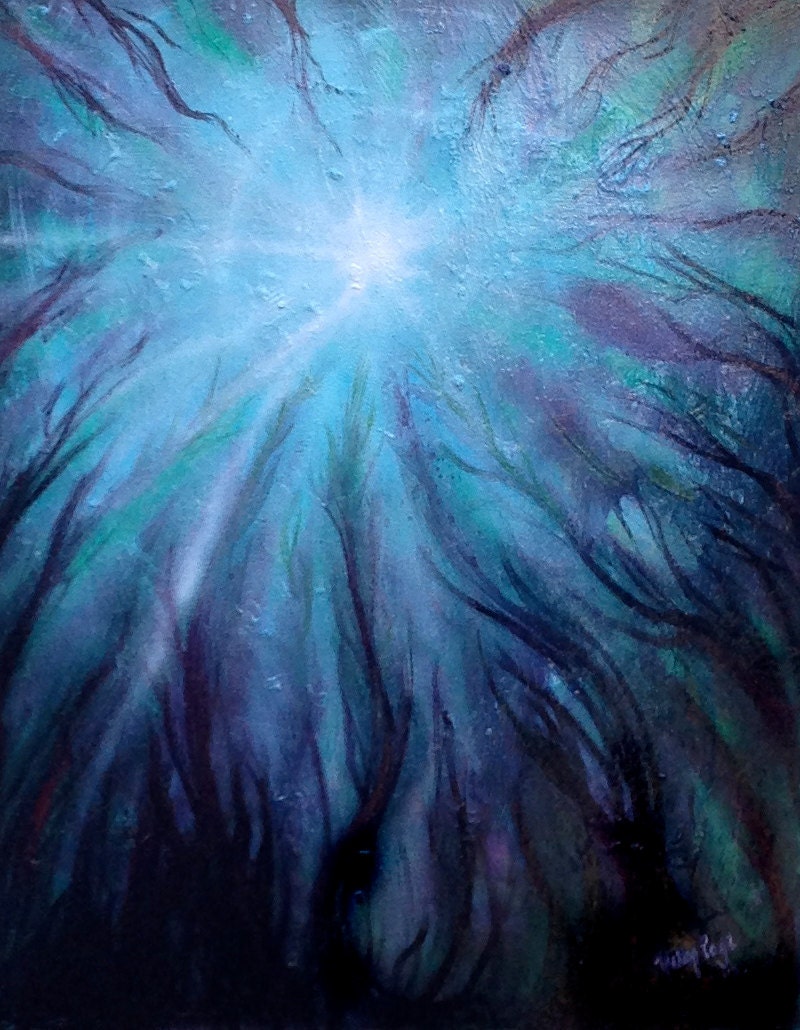 Original oil painting on canvas "A Mermaids View"