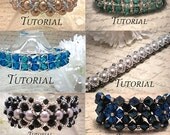 DIY 10 Tutorial Bundle: Right Angle Weave Beaded Bracelets, Save 50%, Instant Download