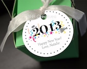 2013 Happy New Year Tag - Personalized DIY Printable Digital File - NHACreatives