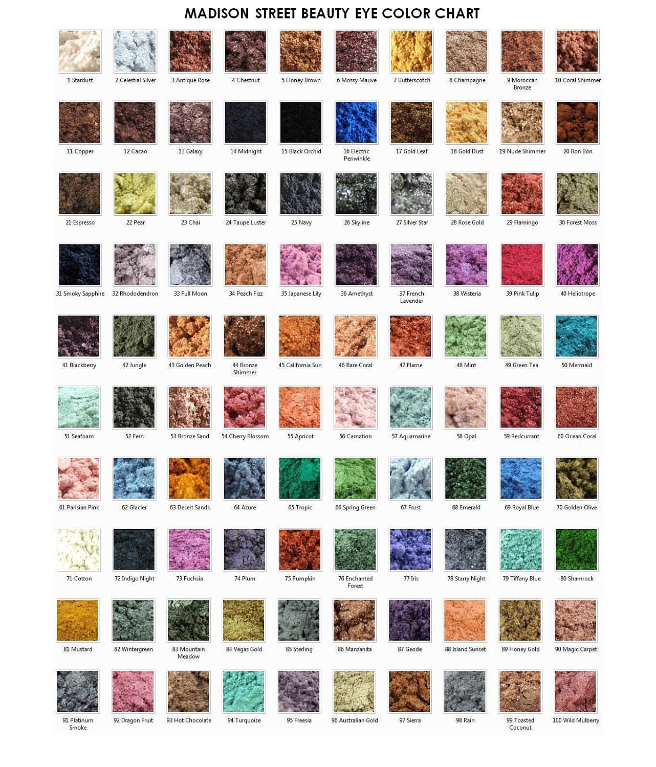 60% OFF SUMMER SALE Eyeshadow Mineral Makeup - Choose Your Own 5 Eye Colors