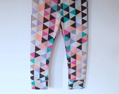 Geometric ECO friendly bamboo fiber leggings for KIDS.