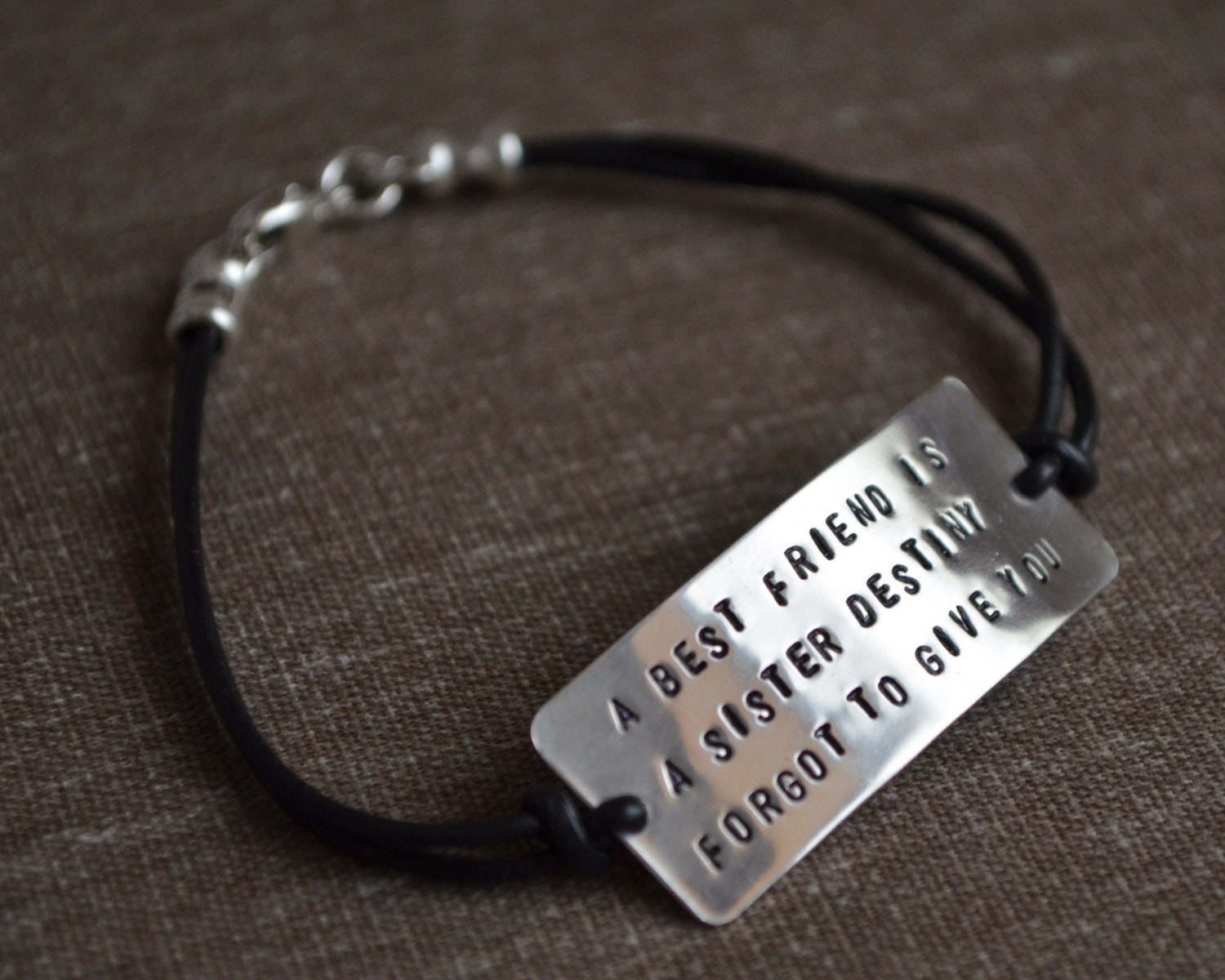 Best Friend Bracelet Sterling Silver - Personalize - Customize