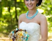 Shabby Chic Fabric Wedding Bouquet