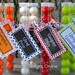 8 Inch, Inset Lid, Free Tag Rainbow To Go/Plastic Candy Tubes- Set of 15