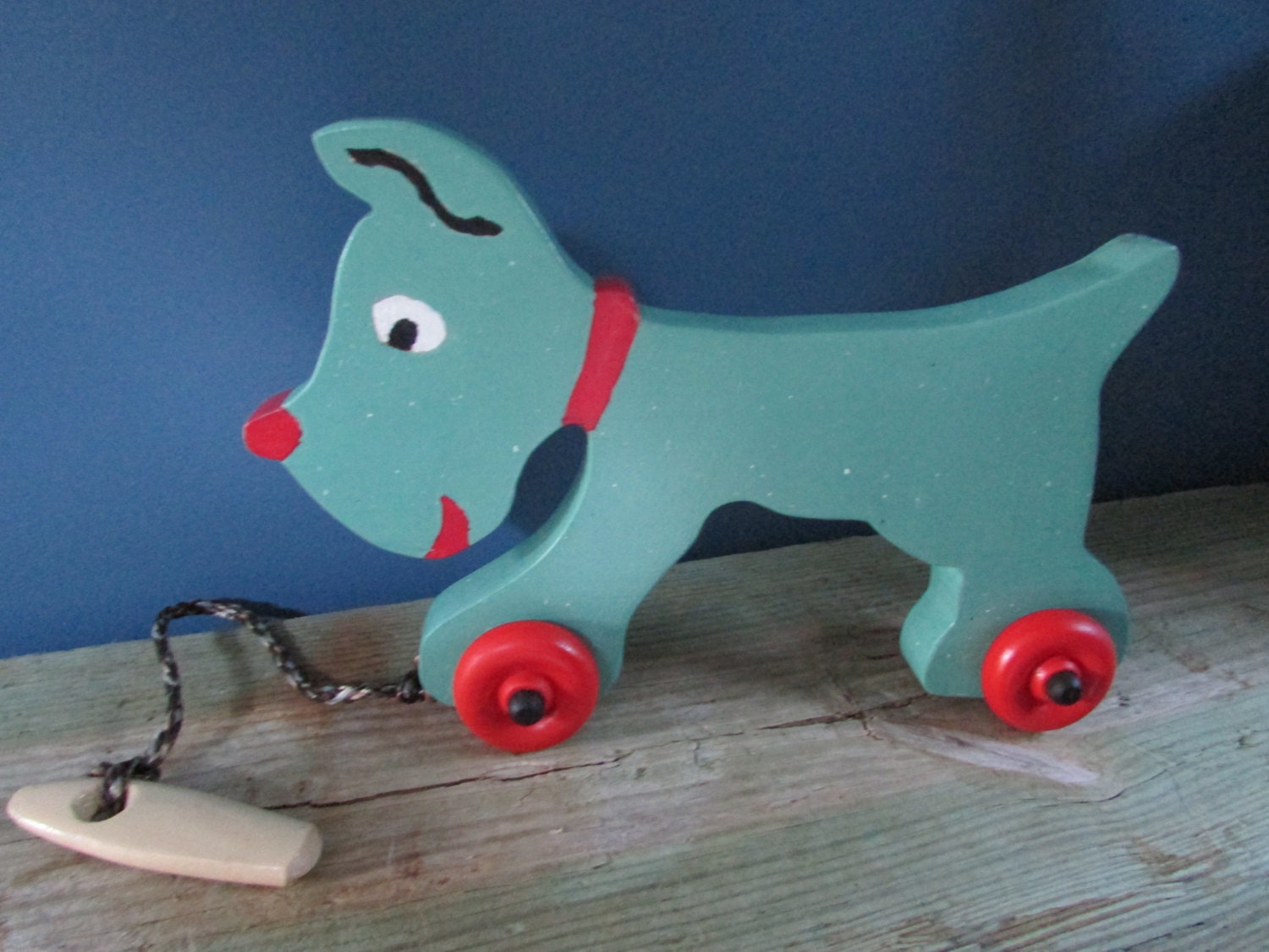 Wood Dog Pull Toy