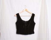 Vintage Velvet Corset Top