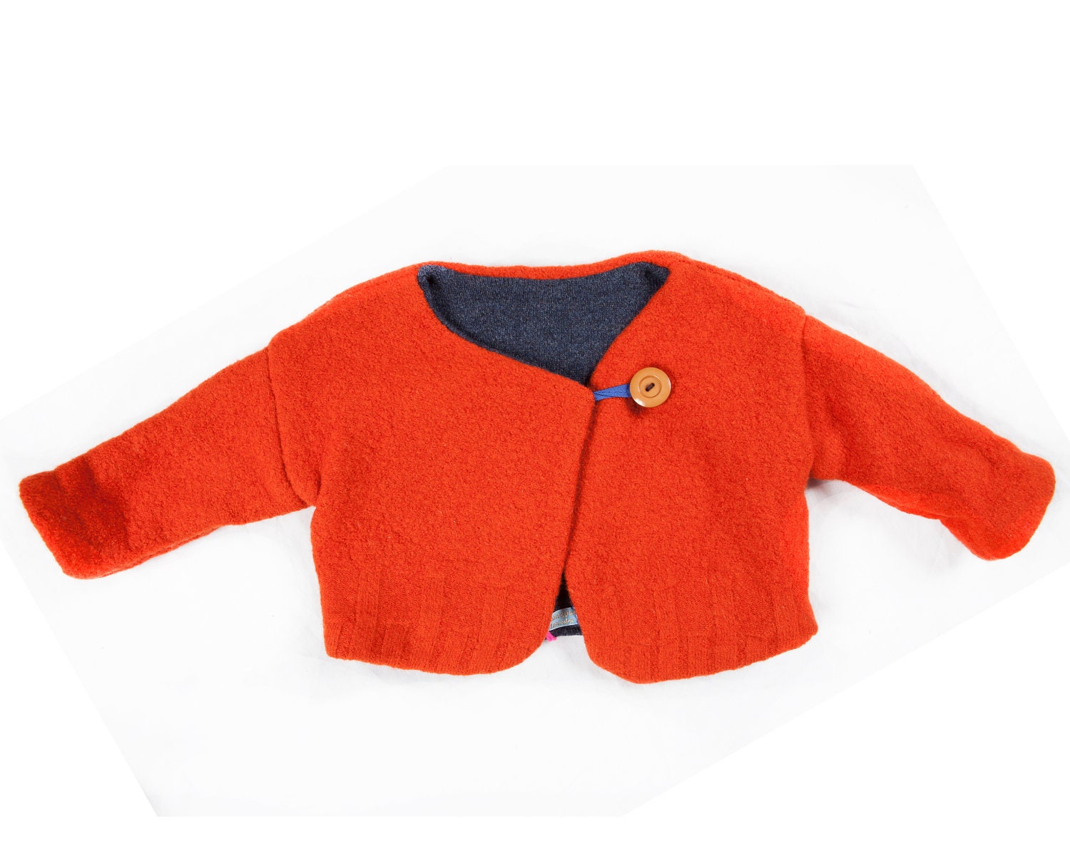 Kids toddler Jacket Boiled Wool with wool lining 1-2 years