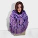 Crochet Shawl, Handmade Triangle Shawl, Winter Accessory Lilac Lavender
