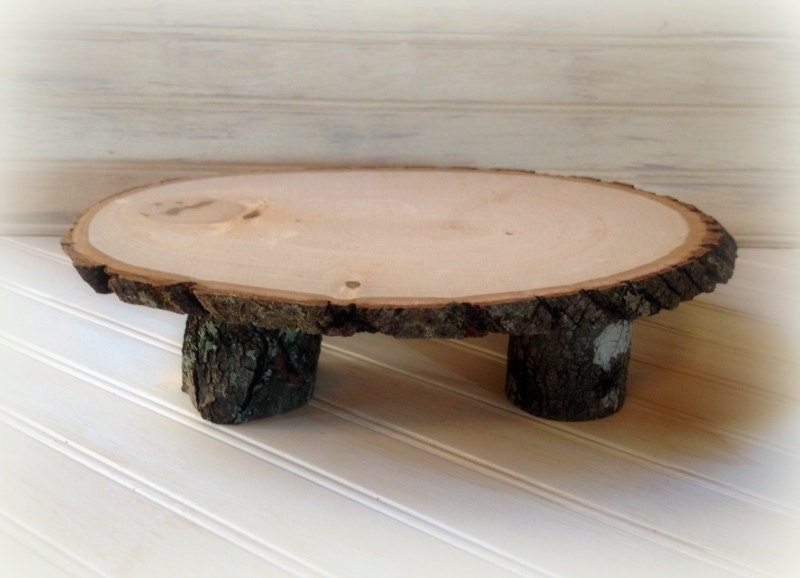 Tree Slice Cake Stand Hor dourve Plate Tray Platter Table Centerpiece