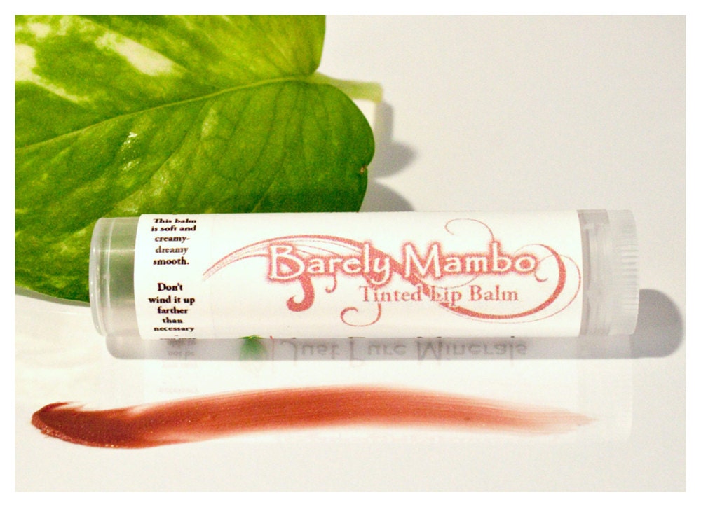 Vegan Tinted Lip Balm - Barely Mambo -  Cool Mauve-Nude Moisturizing Tinted Lip Balm