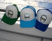 Handmade men or women Truck driver cap with skull in different colors