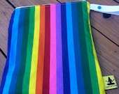 Rainbow Stripe Travel Size Wetbag