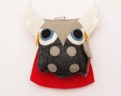 Thor Felt Owl Ornament