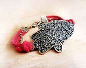 Hamsa Suede Bracelet