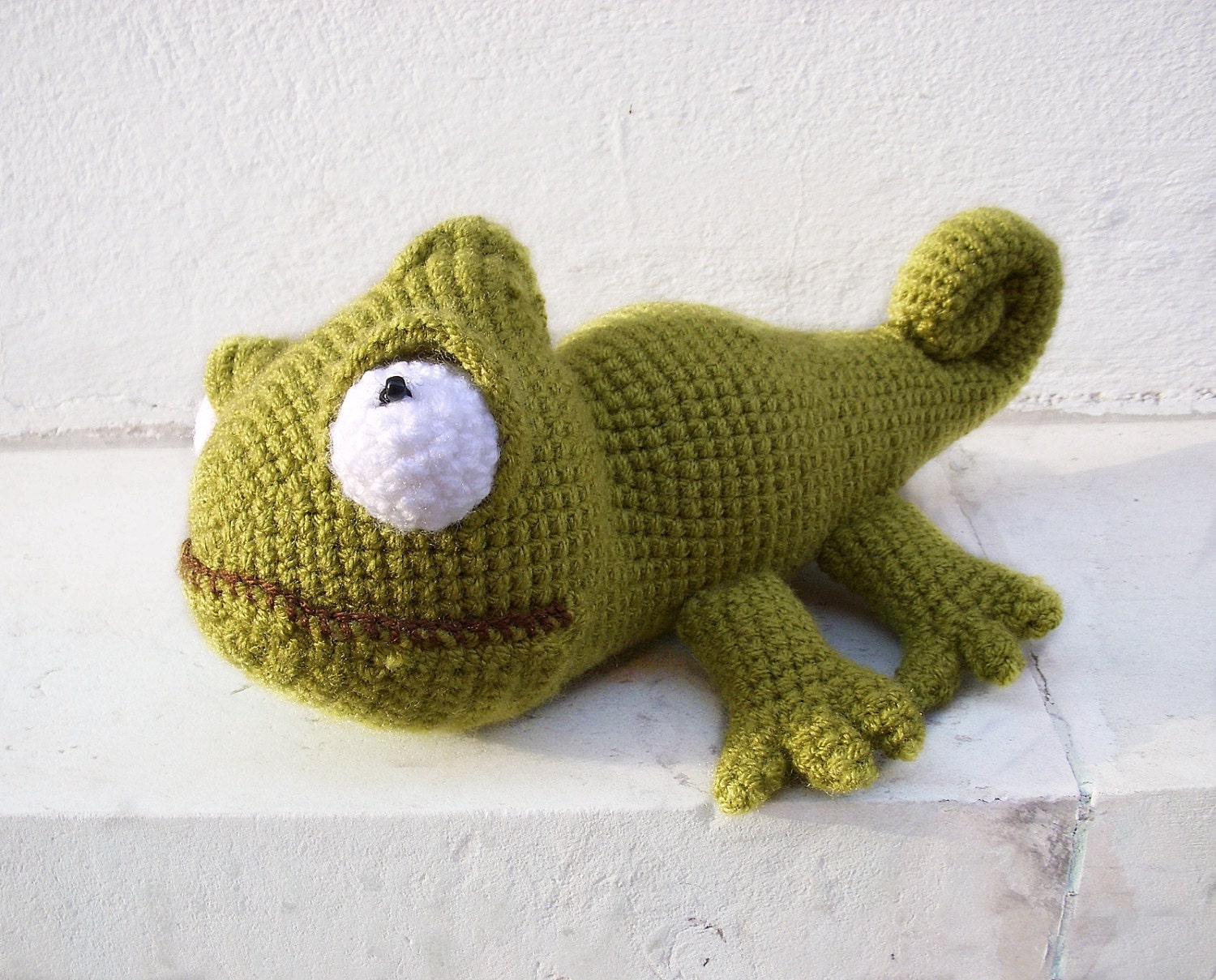 Tangled, Crocheted toy, Pascal Friend Rapunzel, Crocheted cute chameleon , green chameleon, kids, children, green