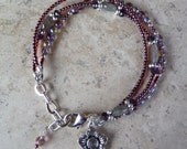 Plum Bead Bracelet