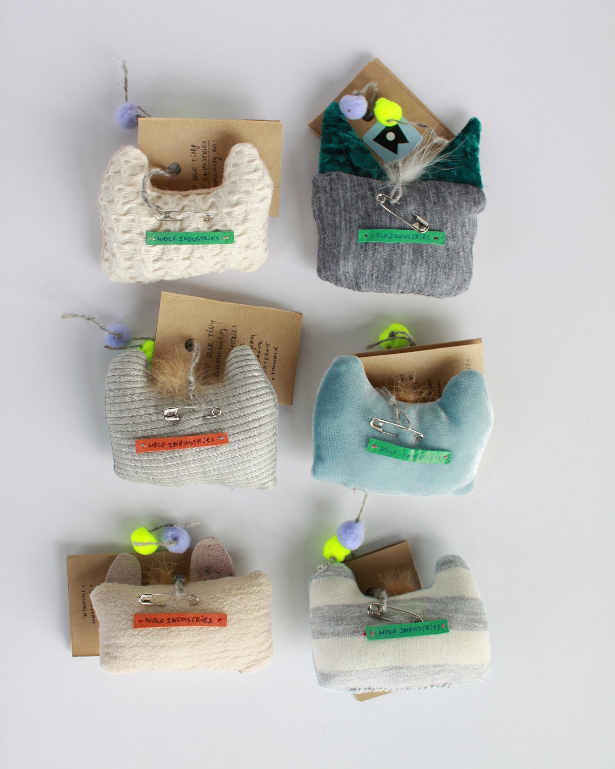 Rabbit Toy Brooches