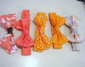 Boys Bow Tie, Coral, Orange, Pink and White Collection Holiday