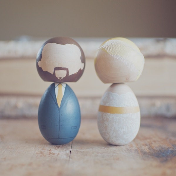 2 Custom Wooden Dolls Wedding Cake Topper or Anniversary Gift