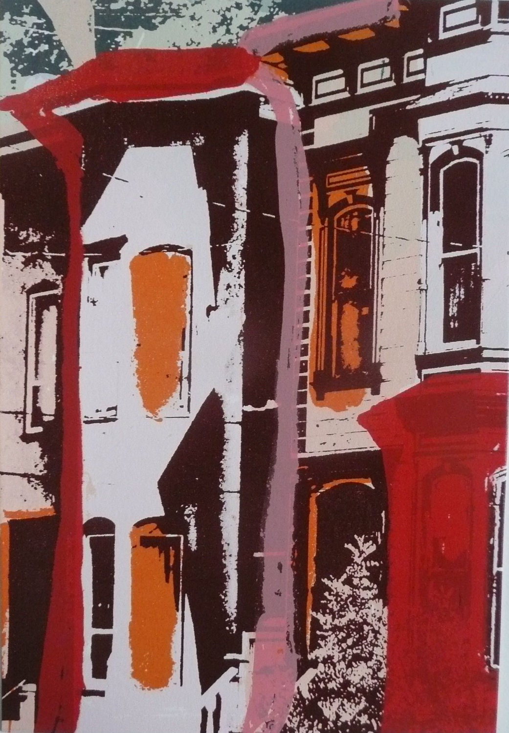 Section Print: Unique Screen Printed Piece
