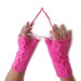 Pink Wool Fingerless Gloves Armwarmers Hand Knit Chic Winter Accessories Winter Fashion,halloween,christmas