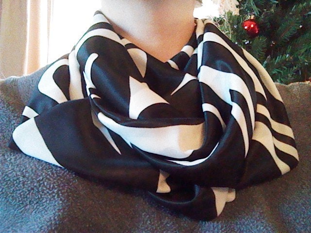 Zebra Print Infinity Scarf