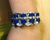 Ribbon Pull Tab Bracelet- BLUE