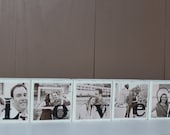PHOTO BLOCKS Personalized Home Decor Family Sign Wooden Picture Blocks Perfect Christmas Gift -Set of 4