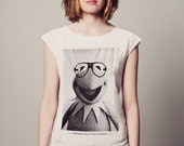 Kermit T-Shirt - Short Sleeve Tee Shirts - Size S M L