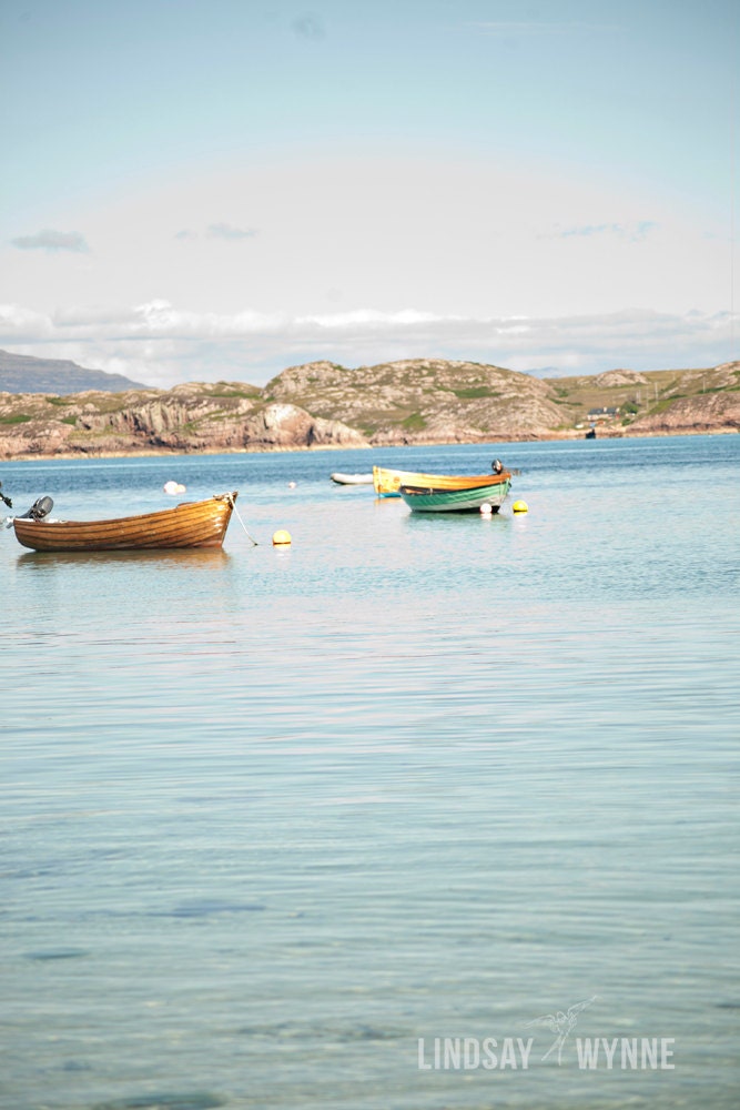 Boats in the Bay of Iona