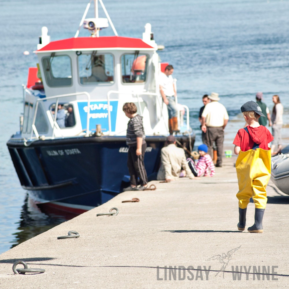 Little Boy Boarding the Staffa Ferry