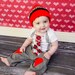 Get the Set -  Boys Tie Onesie or Shirt with Suspenders and Crocheted hat - Photo Prop, Baby Boy Gift, Valentine
