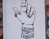 Fingers Crossed Good Luck Card and Envelope - Original Illustration by Bryony Moss