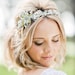 Capped sleeve white lave wedding dress