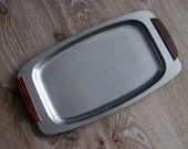 Vintage Selandia Danish Serving Tray with Teak Handles