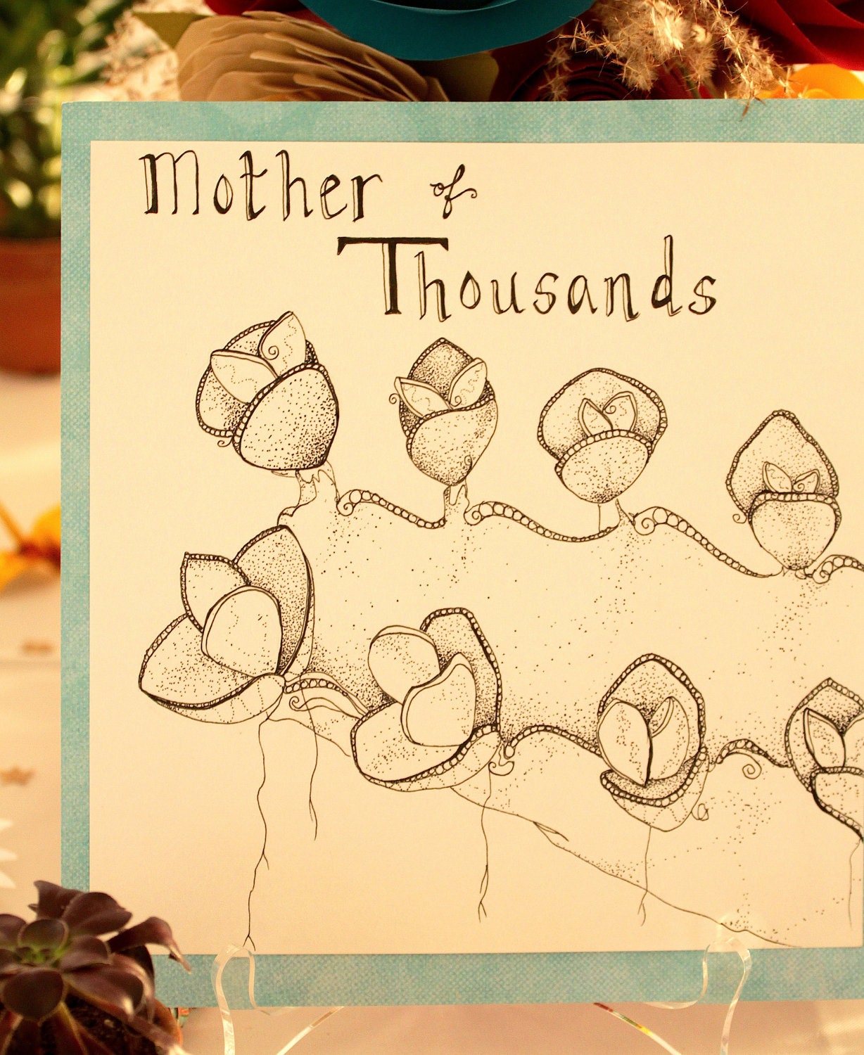 Wedding Table Name-Card Original Drawings