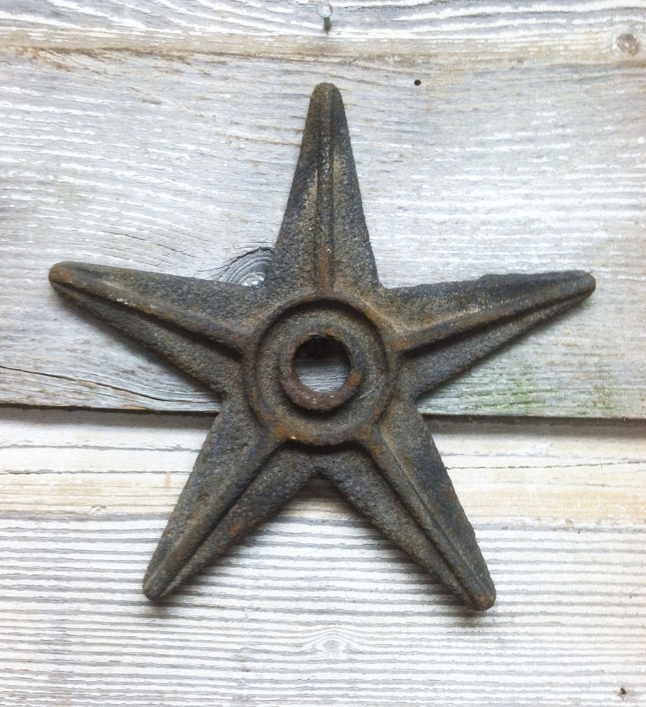 Vintage Industrial Cast Iron Stars
