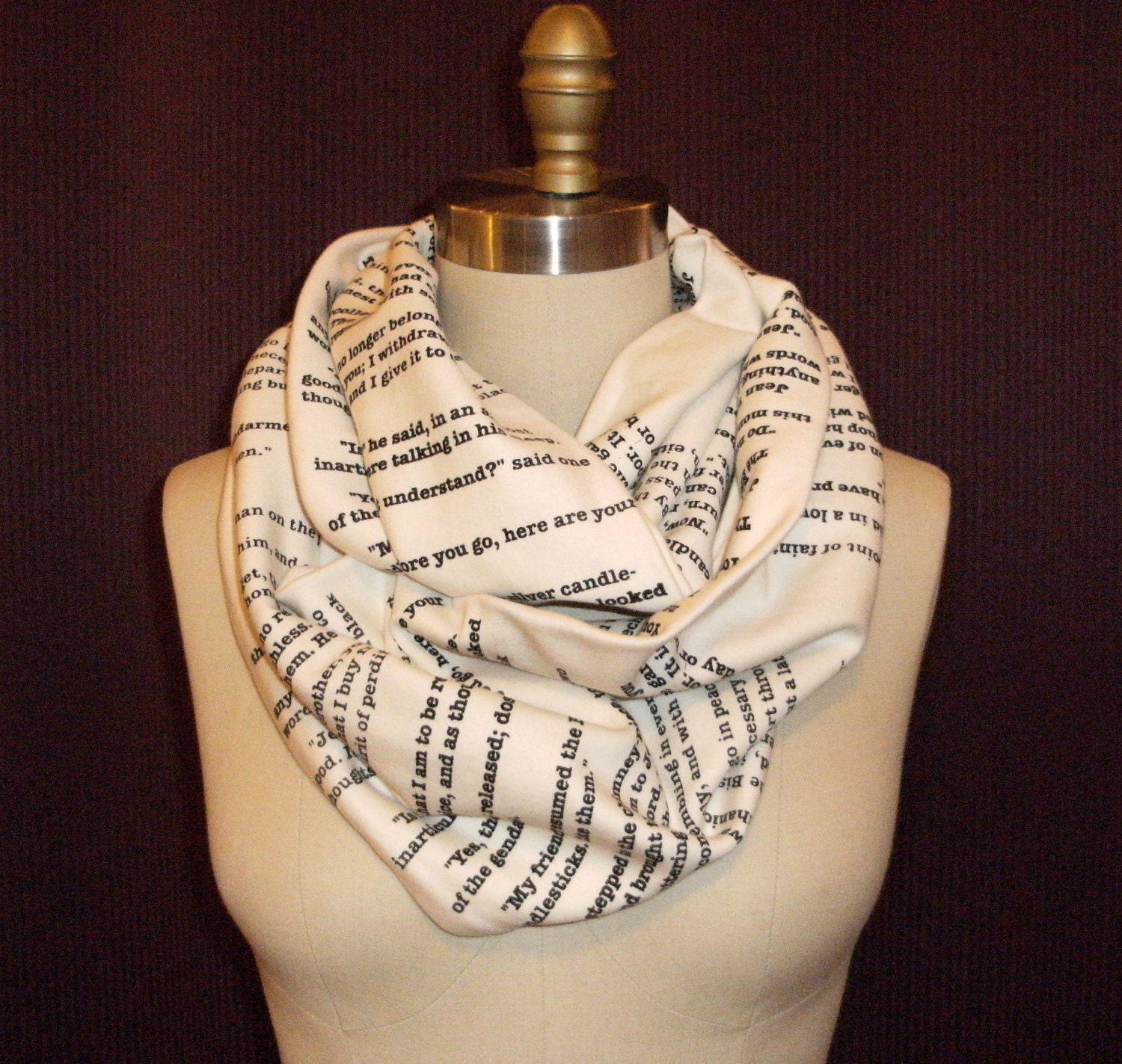 Les Miserables Book Scarf