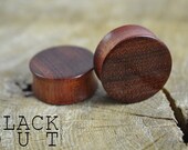 Bloodwood Organic Ear Plugs 13/16" (20.6mm) Custom Handmade Hand Carved Wood Body Jewelry Piercing Earrings 13/16 Inch Gauge