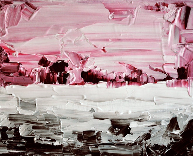 Abstract Landscape 4 - Original abstract painting 8x10 Inch