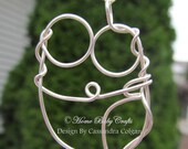 The Doula, Solid Silver Abstract Wire Pendant, Doula, Midwife Gift, Birth New Mother, Blessing way