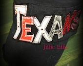 TEXANS cadet cap, navy, adjustable, bling, women, houston