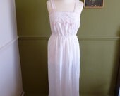 Broderie Anglaise Marks & Spencers Night Dress - M - Pink