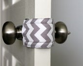 Latchy Catchy  in Grey Chevron/Dot Reversible (Patents Pending)