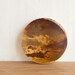 Circle Photo Art Mini - 'Sunset Sky' Image Transfer on Wood by Patrick Lajoie Fine Art Photography