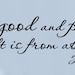 Every Good and Perfect gift is from above Scripture Nursery Baby Room Vinyl Wall Lettering Decal