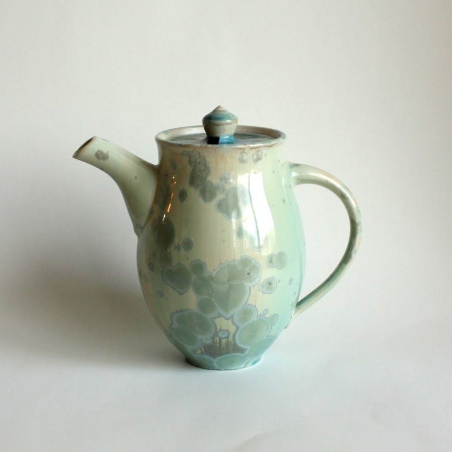 Aqua Crystalline Teapot 1
