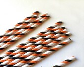 12 Halloween Paper Straws